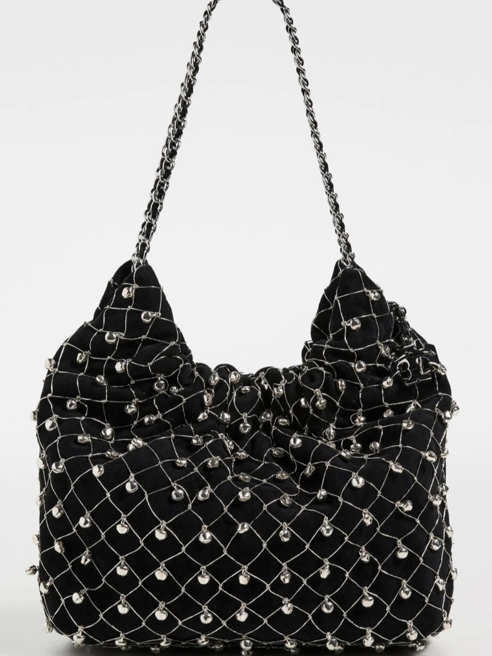 Tory Burch Mini Fleming Bell Hobo Chain Handbag New $660